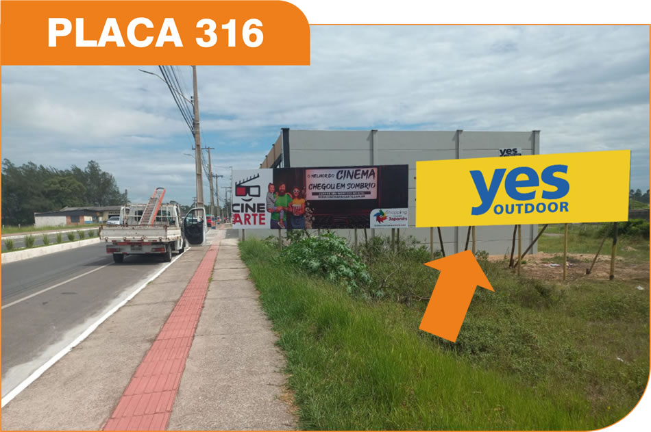 Outdoor em Balneário Gaivota - Avenida Santa Catarina (Rodovia SC 449)