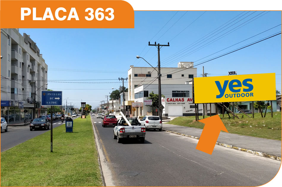 Outdoor em Araranguá - Avenida Getúlio Vargas