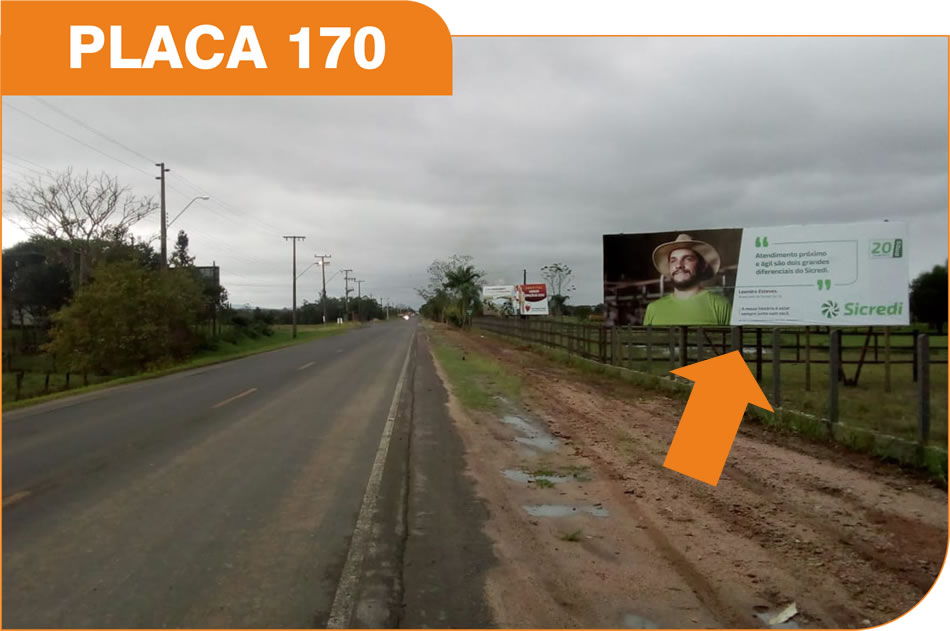 Outdoor em Forquilhinha - Rodovia Antônio Valmor Canela (SC 108)