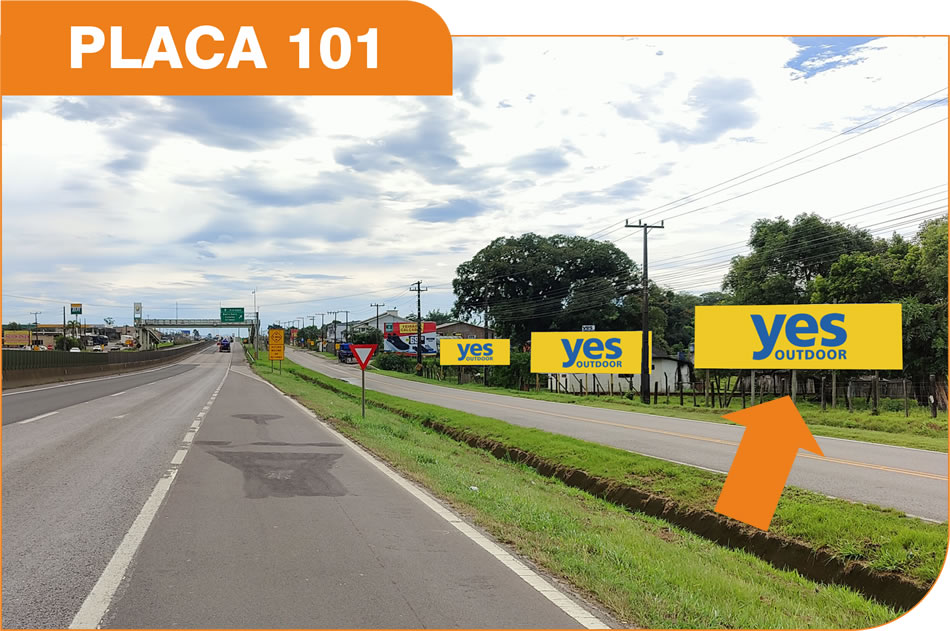 Outdoor em Araranguá - Rodovia BR 101